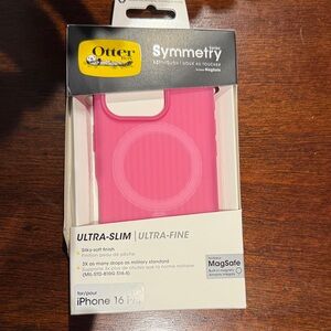 OtterBox Symmetry Series Magenta Case for iPhone 16 Pro